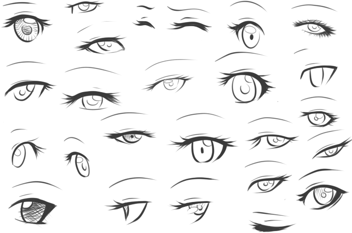 Girl Anime Eyes Drawing gambar ke 18