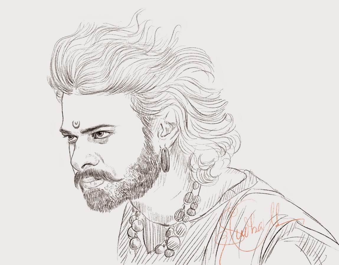 Baahubali Drawing, Pencil, Sketch, Colorful, Realistic Art Images