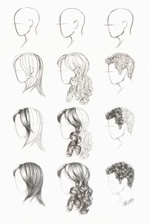 Curly Hair Picture Drawing Drawing Skill