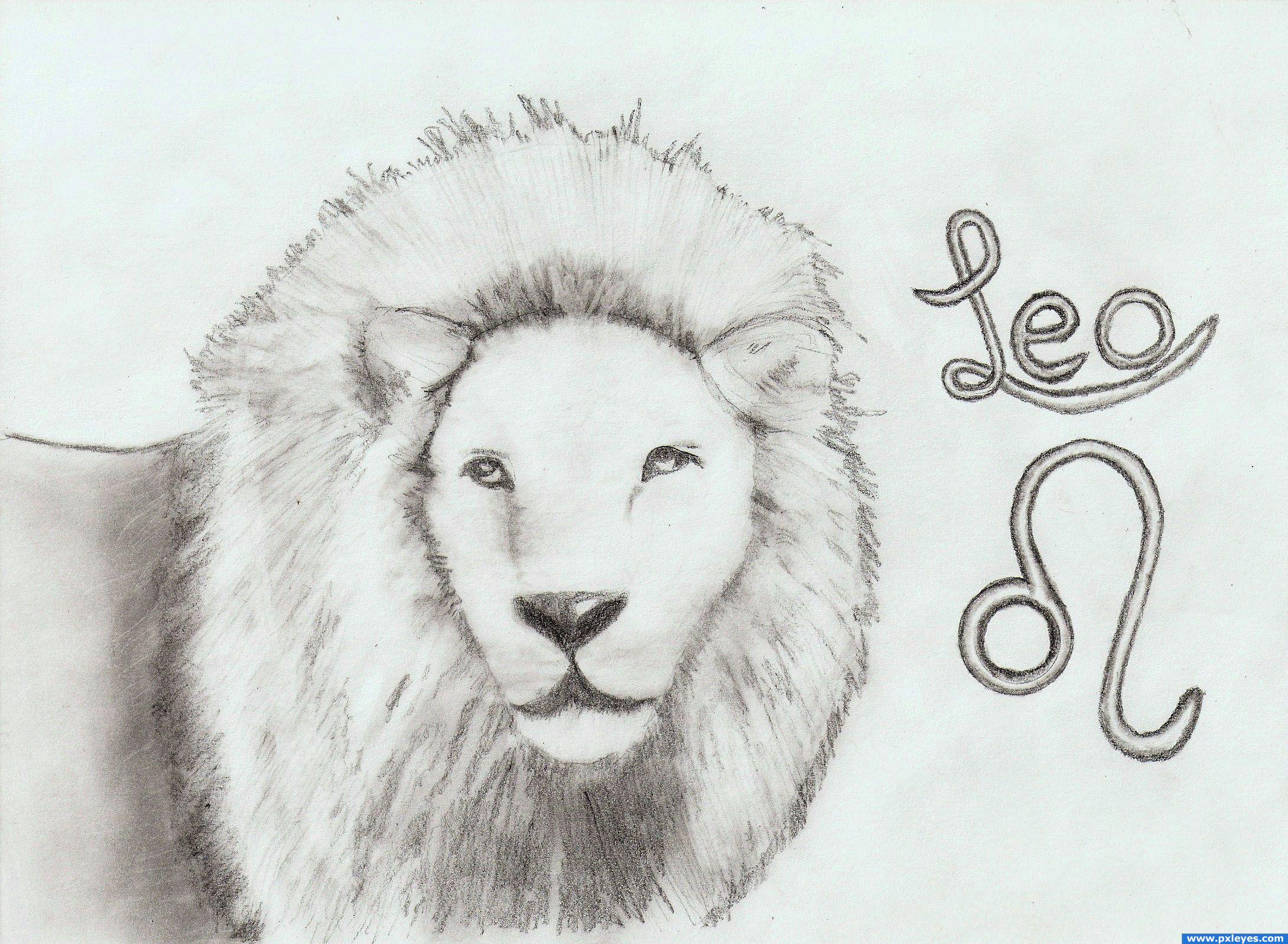 Leo Drawing, Pencil, Sketch, Colorful, Realistic Art Images | Drawing Skill
