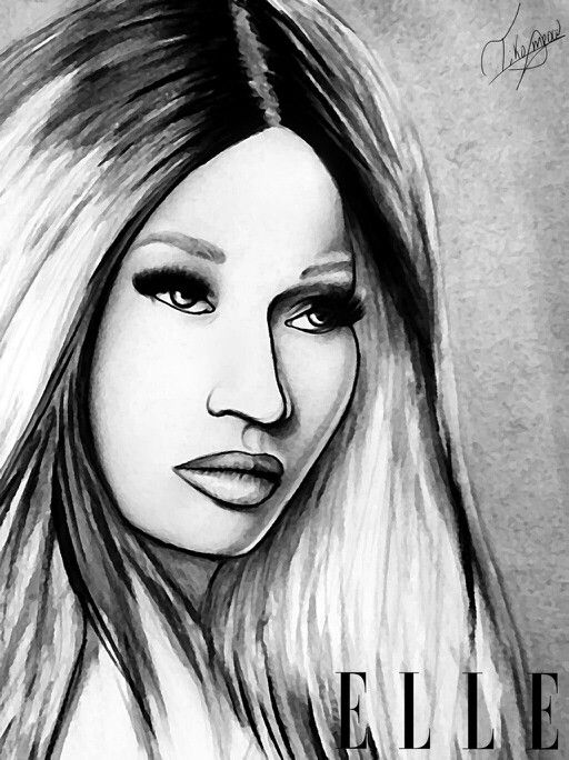 Animal Minaj Sketch How To Draw Nicki Minaj 