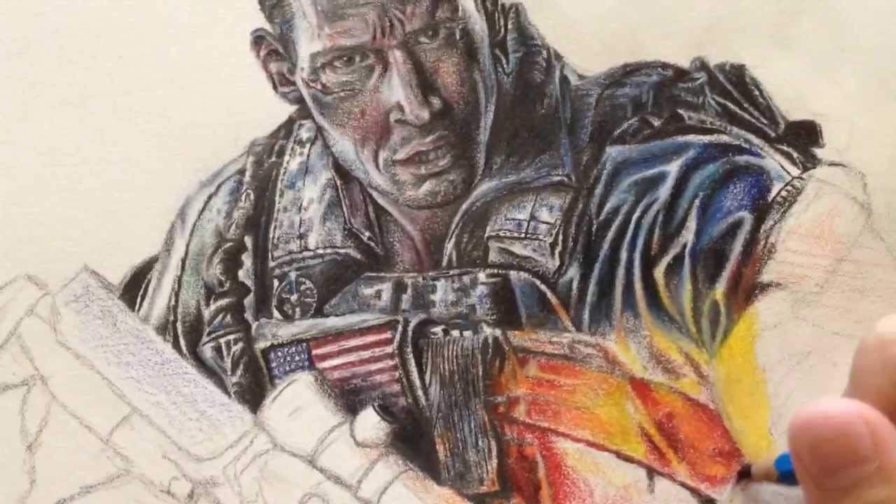 Battlefield Drawing Pencil Sketch Colorful Realistic Art Images