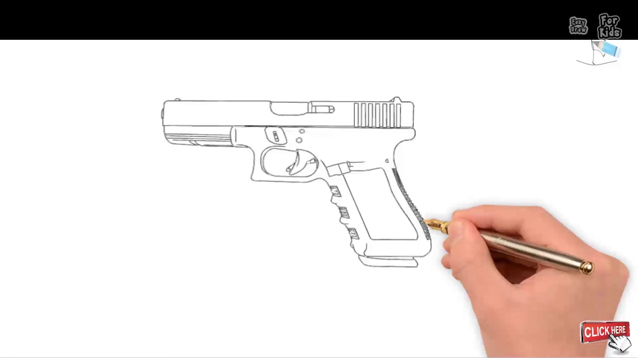 Gun Drawing Creative Art