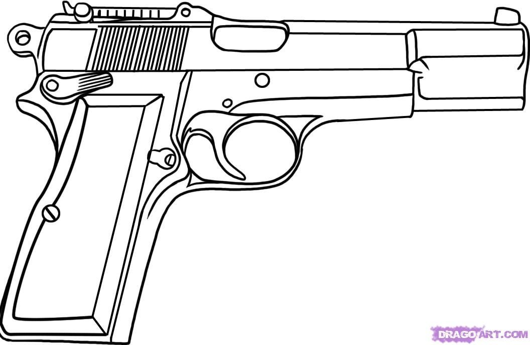 Gun Drawing Photo
