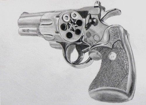 Gun Drawing Realistic