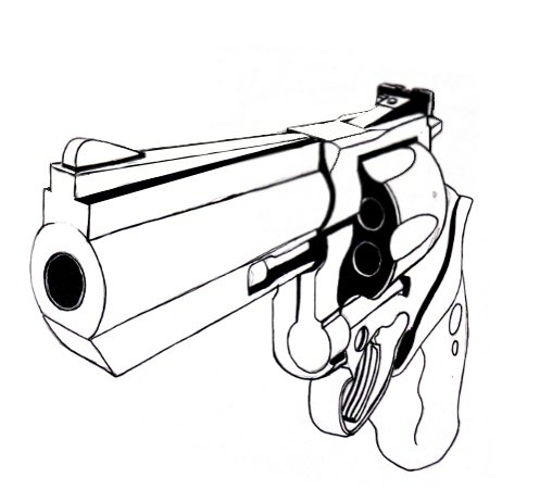 Gun Drawing Sketch
