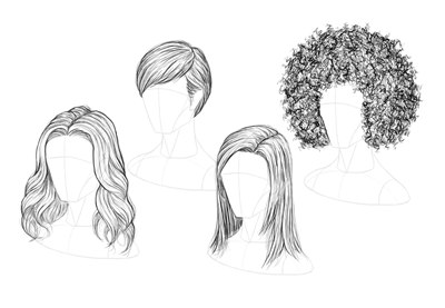 Hairstyles Drawing Images Drawing Skill