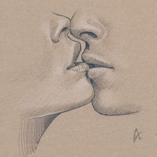 Kiss Drawing Pencil Sketch Colorful Realistic Art Images Drawing Skill