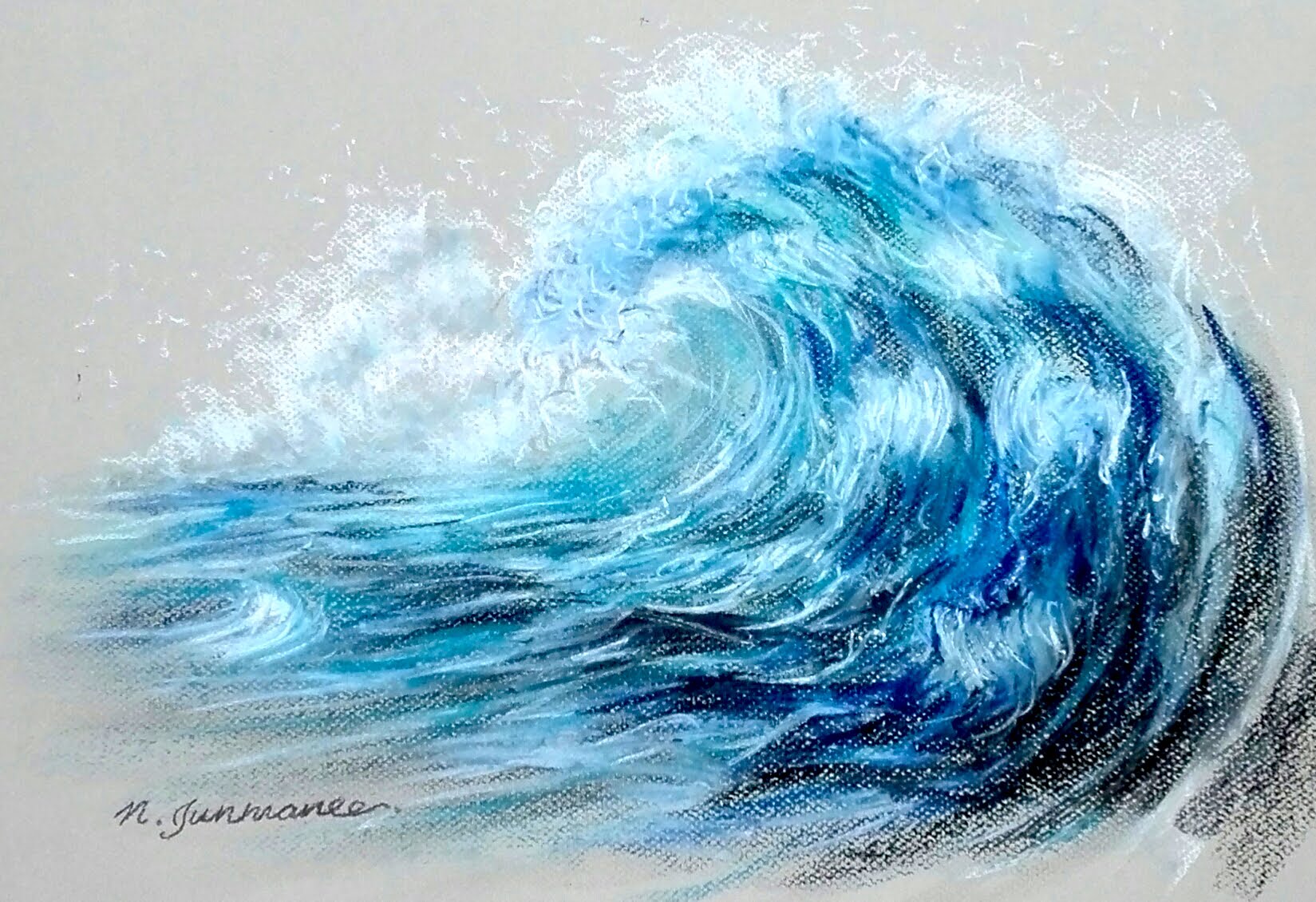 Creative Drawing Waves On Sketchio 