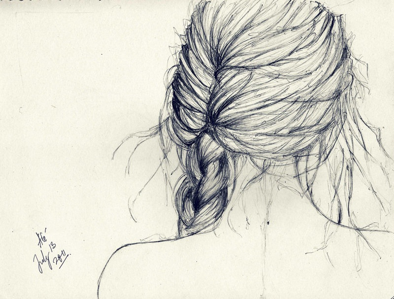 Hairstyle Drawing Pencil Sketch Colorful Realistic Art