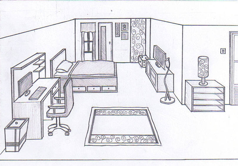 Bedroom Design Drawing