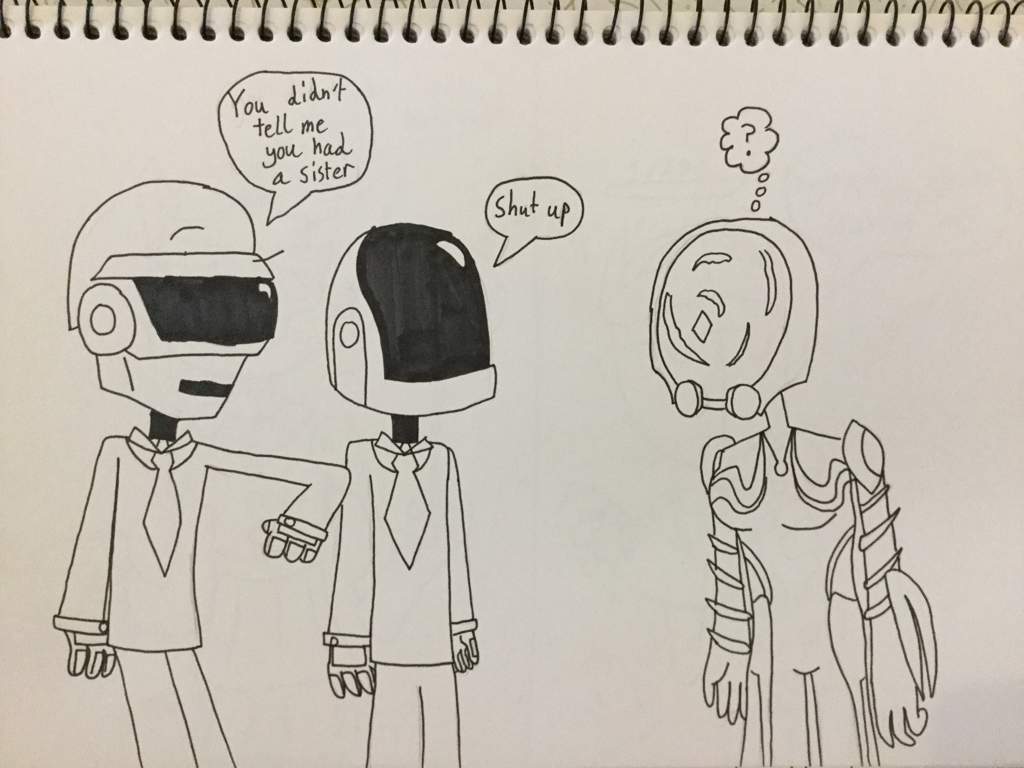 Daft Punk Drawing, Pencil, Sketch, Colorful, Realistic Art Images