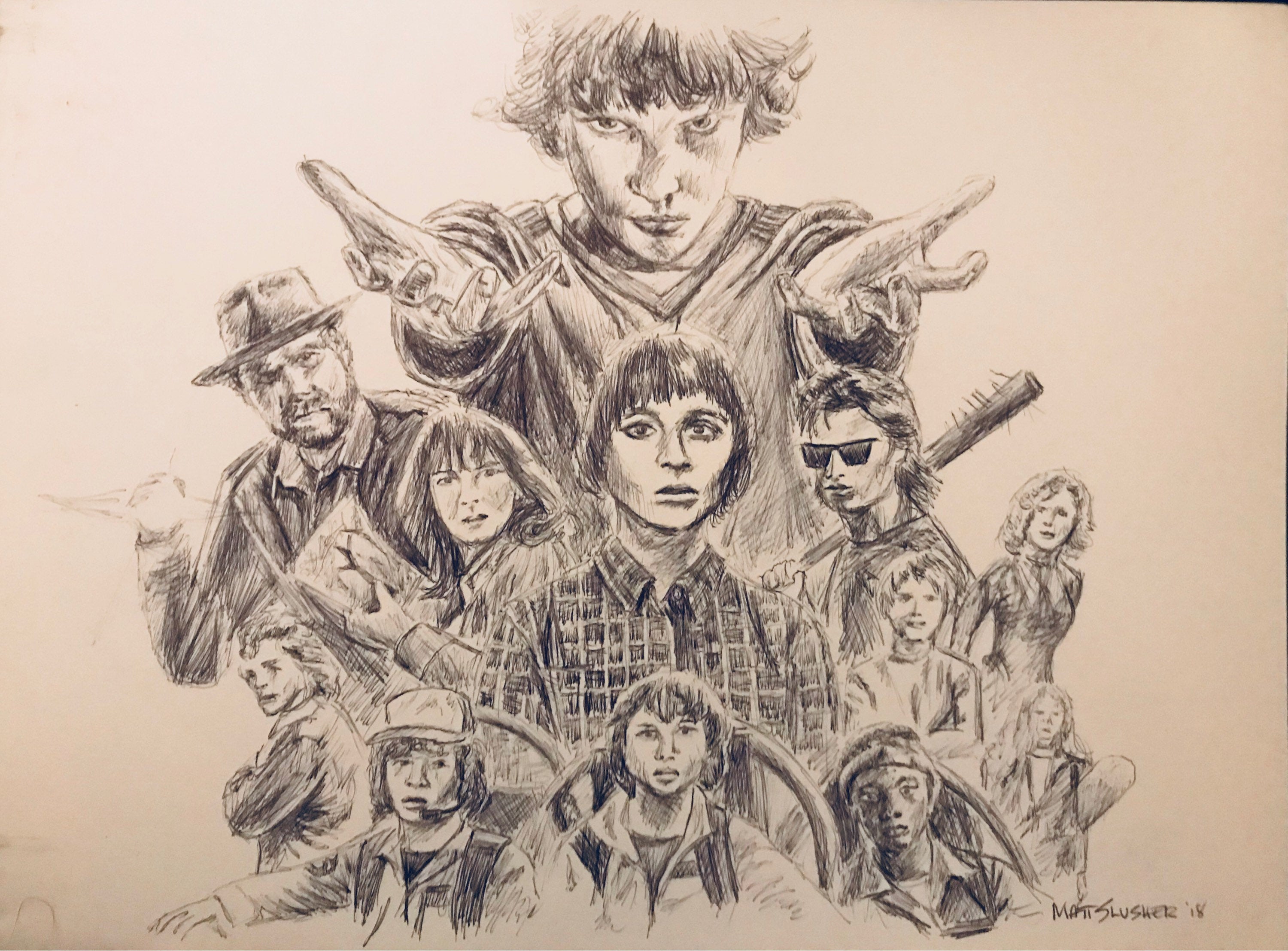 Stranger Things Drawing Sketch Drawing Skill