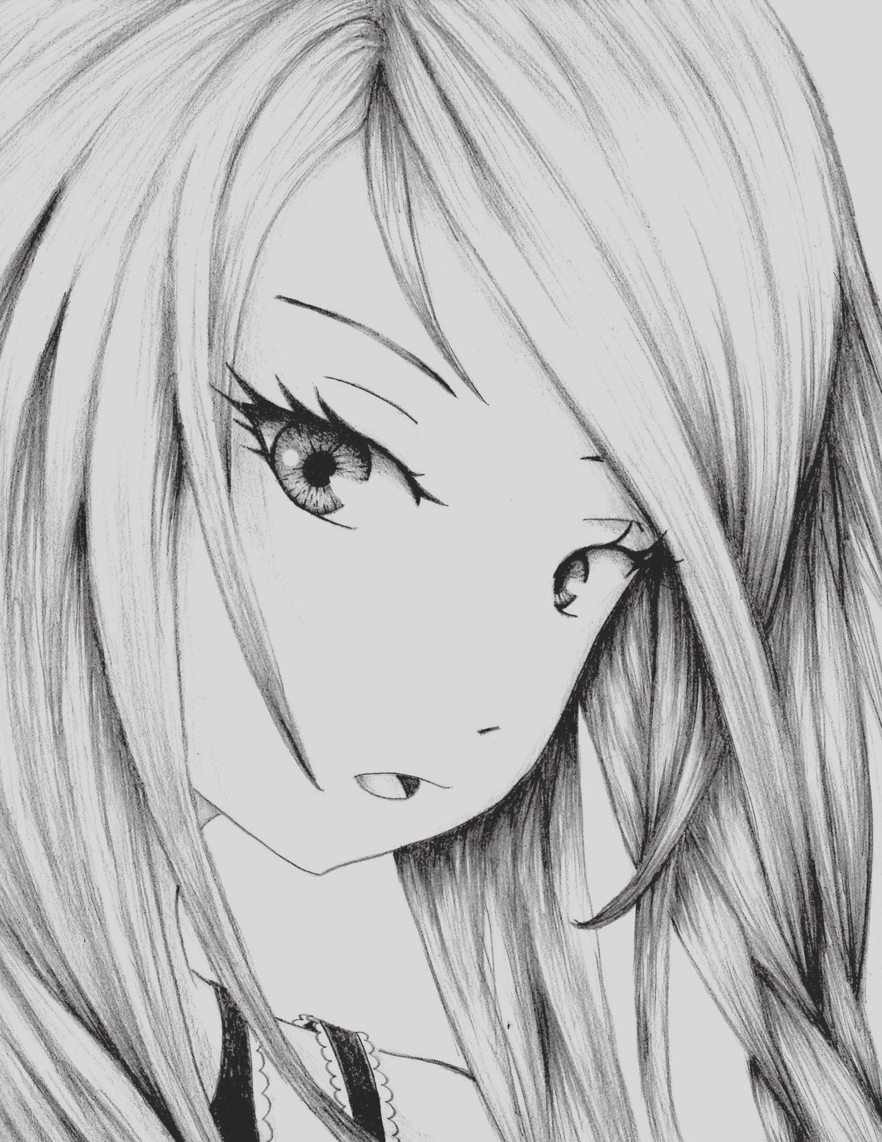 Japanese Anime Drawing Pencil Sketch Colorful Realistic Art Images 