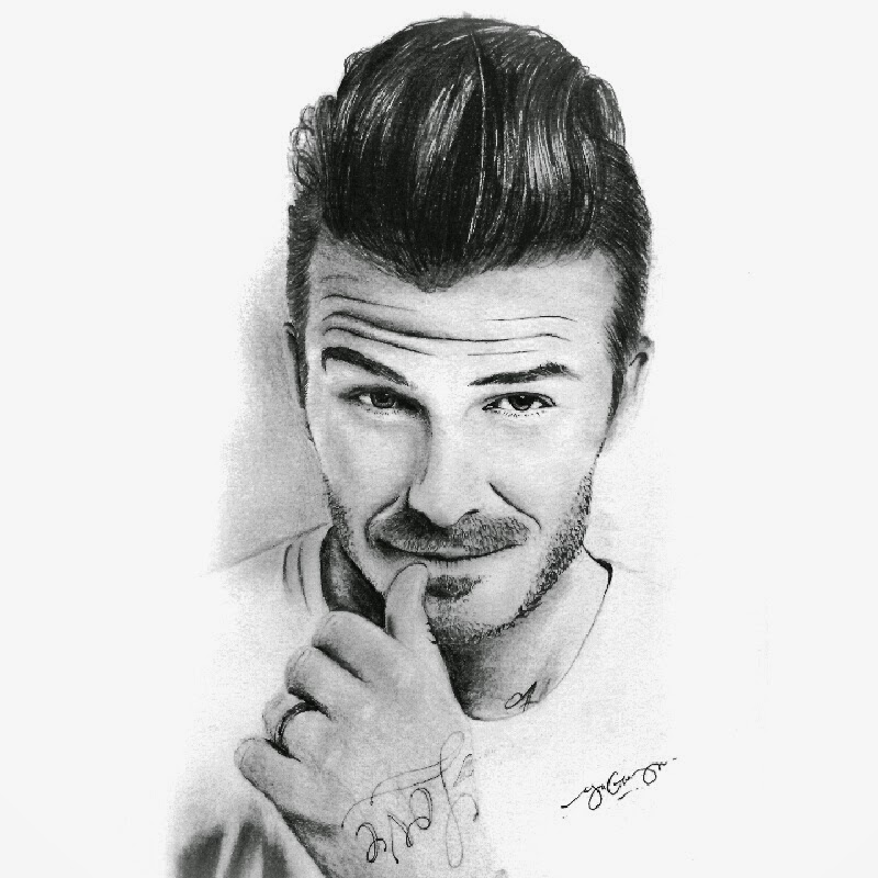 David Beckham Drawing Skill