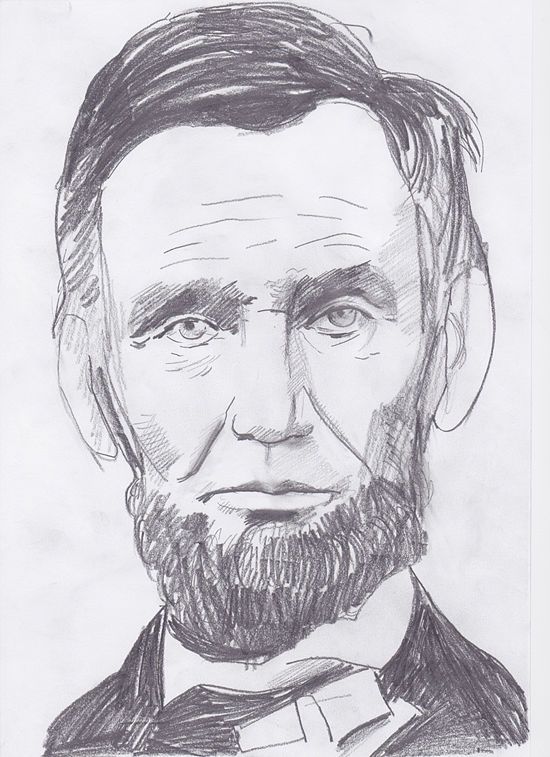 Abraham Lincoln Image Drawing