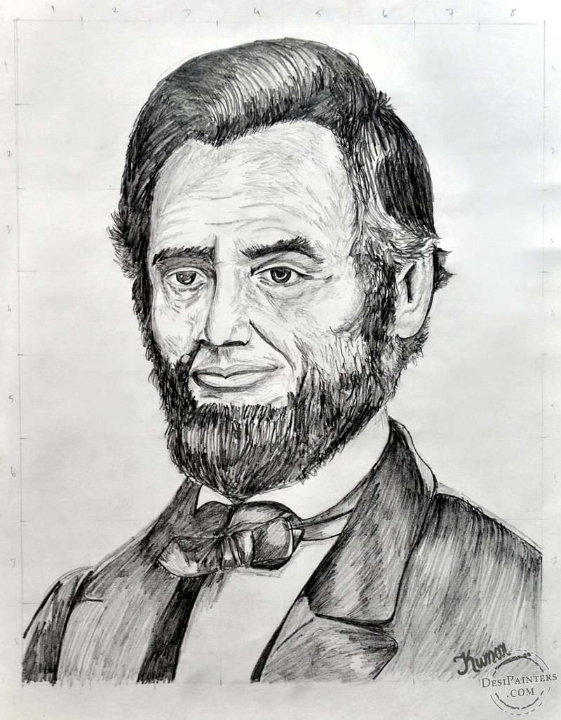 Abraham Lincoln Photo Drawing