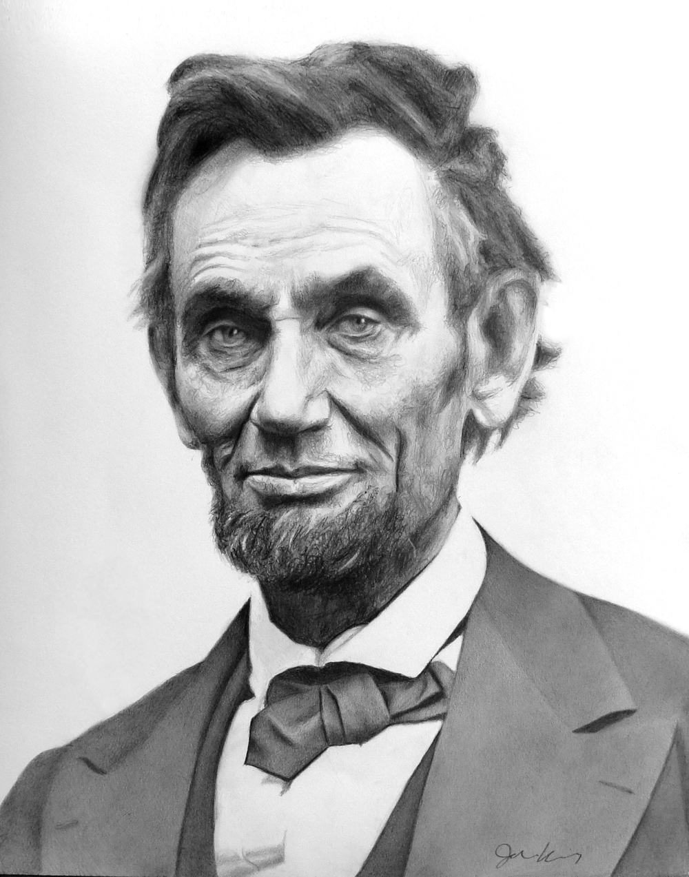 Abraham Lincoln Realistic Drawing