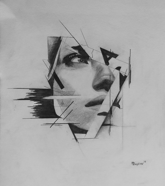 Abstract Face Drawing Pic