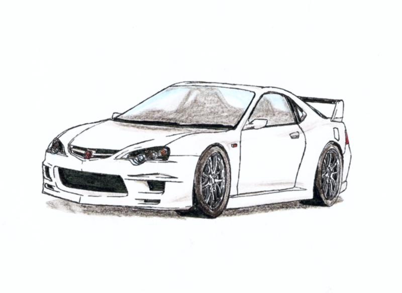 Acura Realistic Drawing
