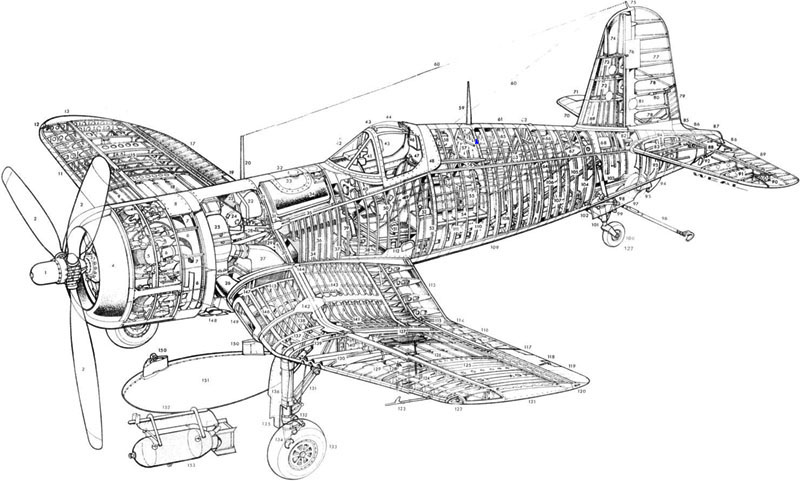 Aircraft Engineering Drawing Art