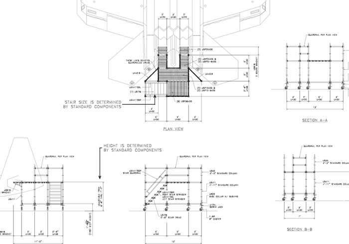 Aircraft Engineering Realistic Drawing