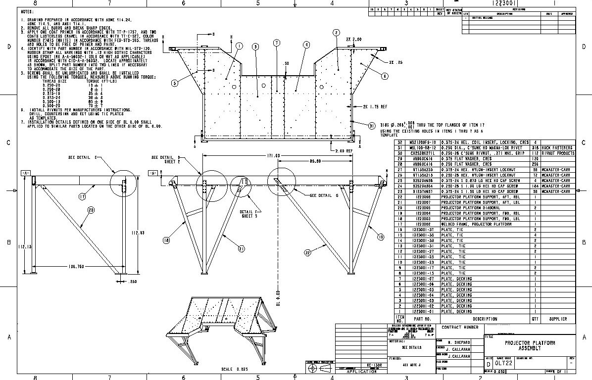 Airplane Engineering Image Drawing
