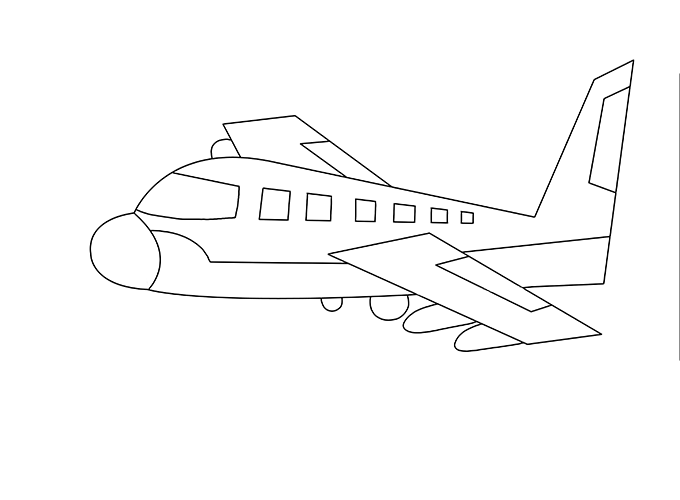 Airplane Picture Drawing