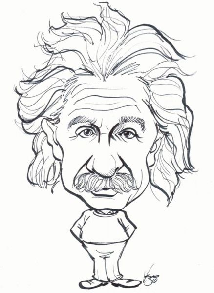 Albert Einstein Drawing