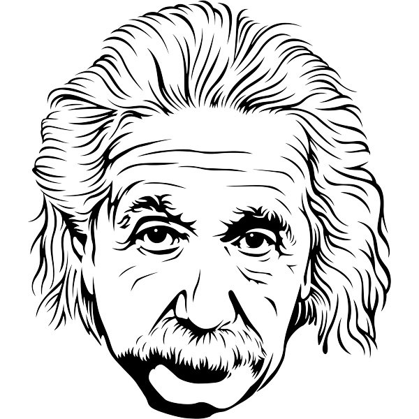 Albert Einstein Photo Drawing