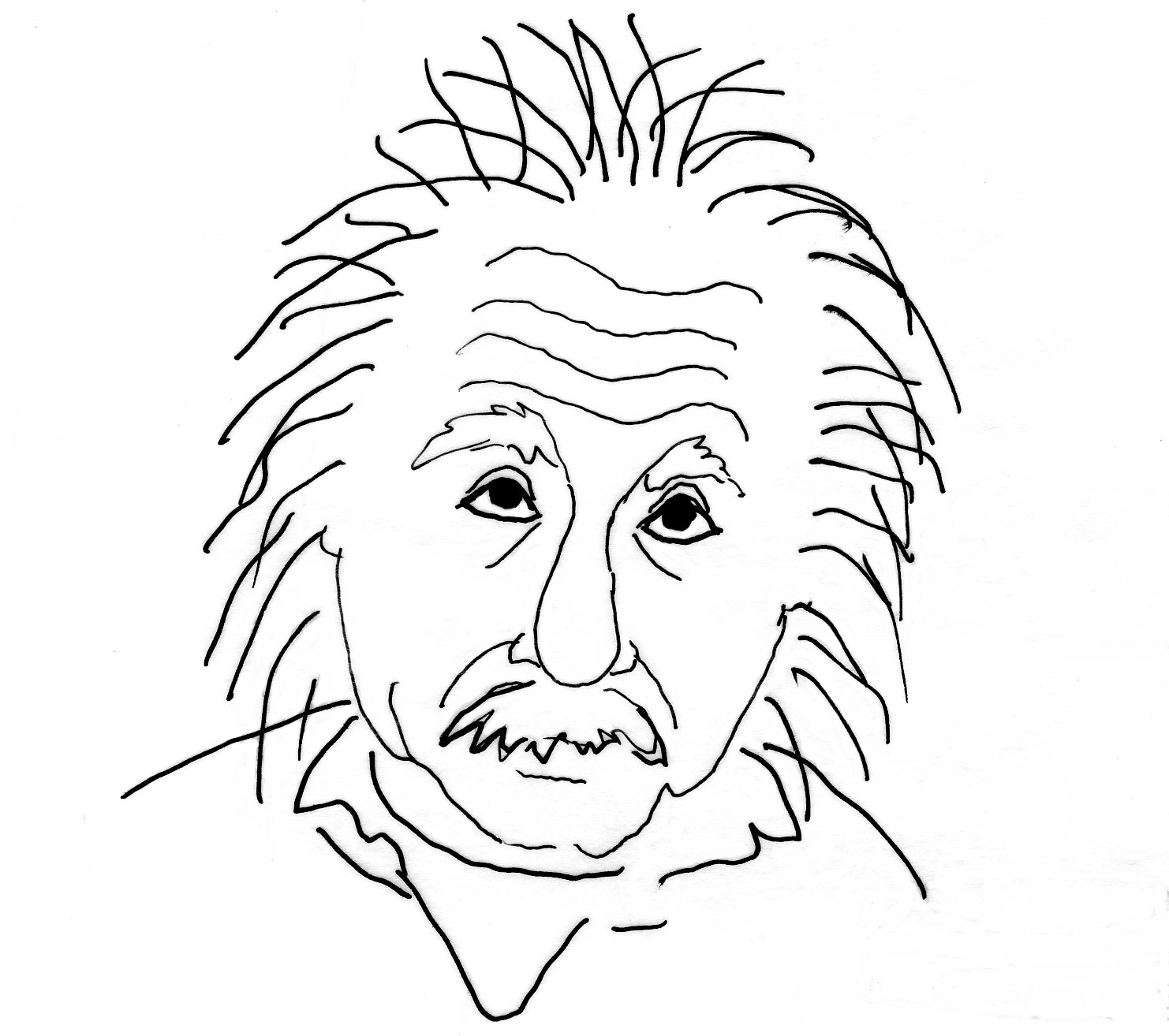 Albert Einstein Picture Drawing
