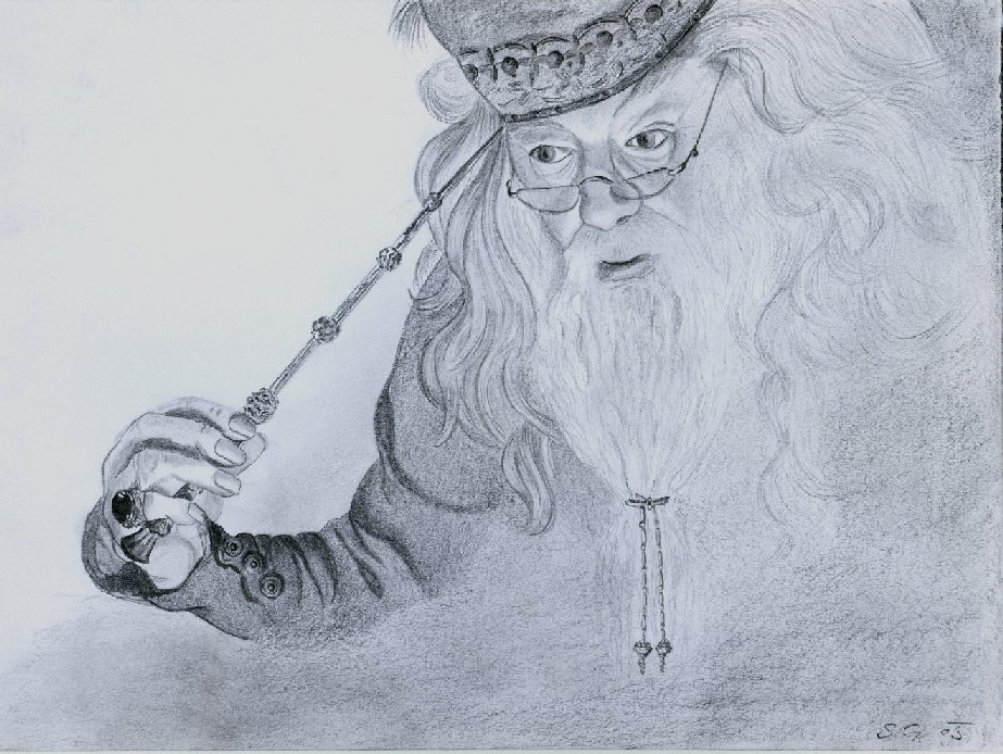Albus Dumbledore Beautiful Image Drawing