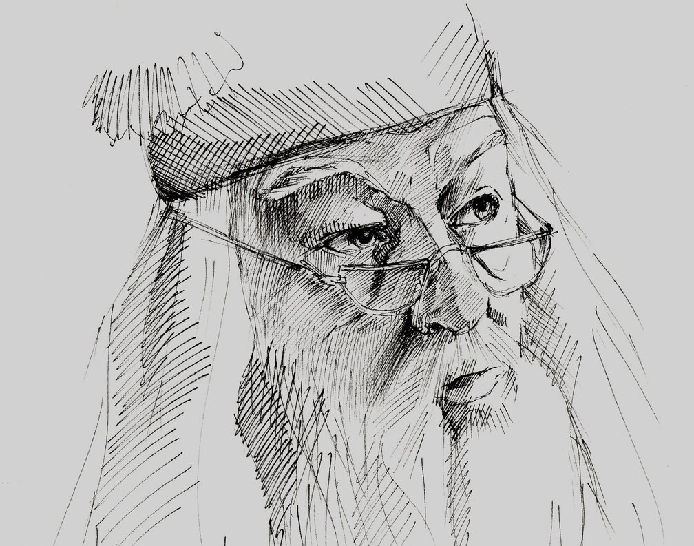 Albus Dumbledore High-Quality Drawing