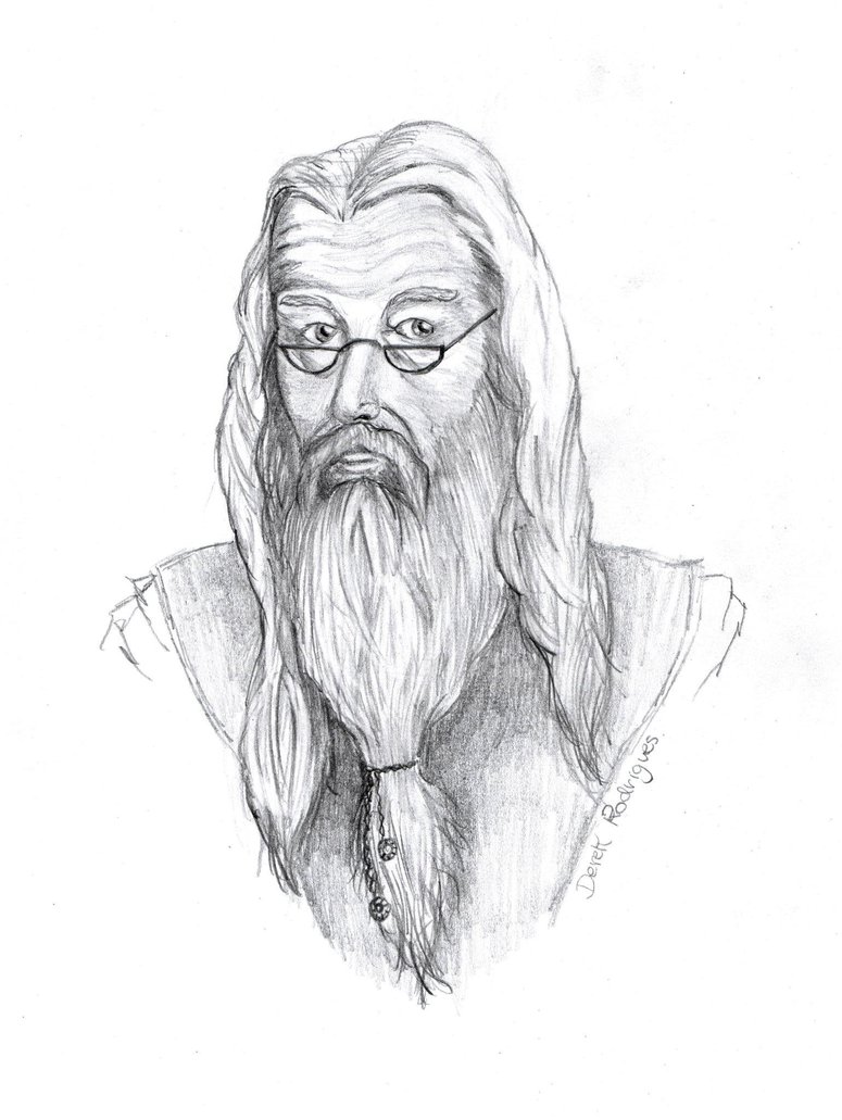 Albus Dumbledore Photo Drawing