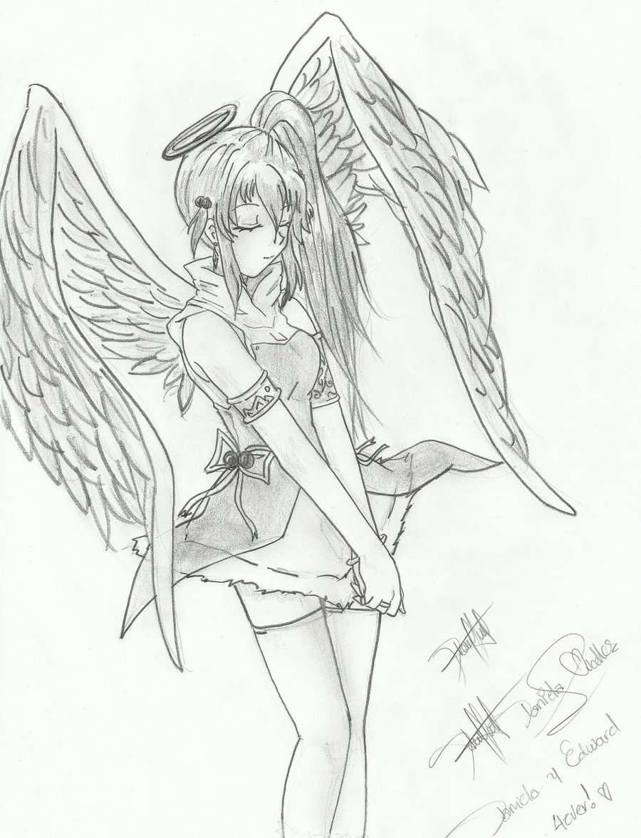 Angel Girl Photo Drawing