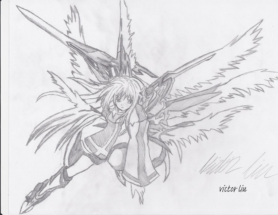 Angel Girl Pic Drawing