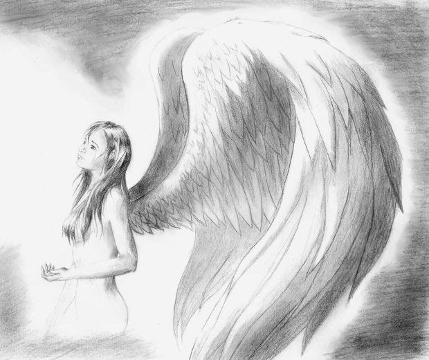 Angel High-Quality Drawing