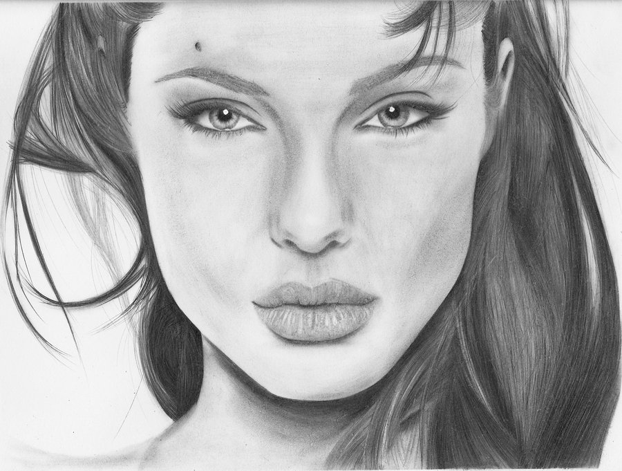 Angelina Jolie Amazing Drawing