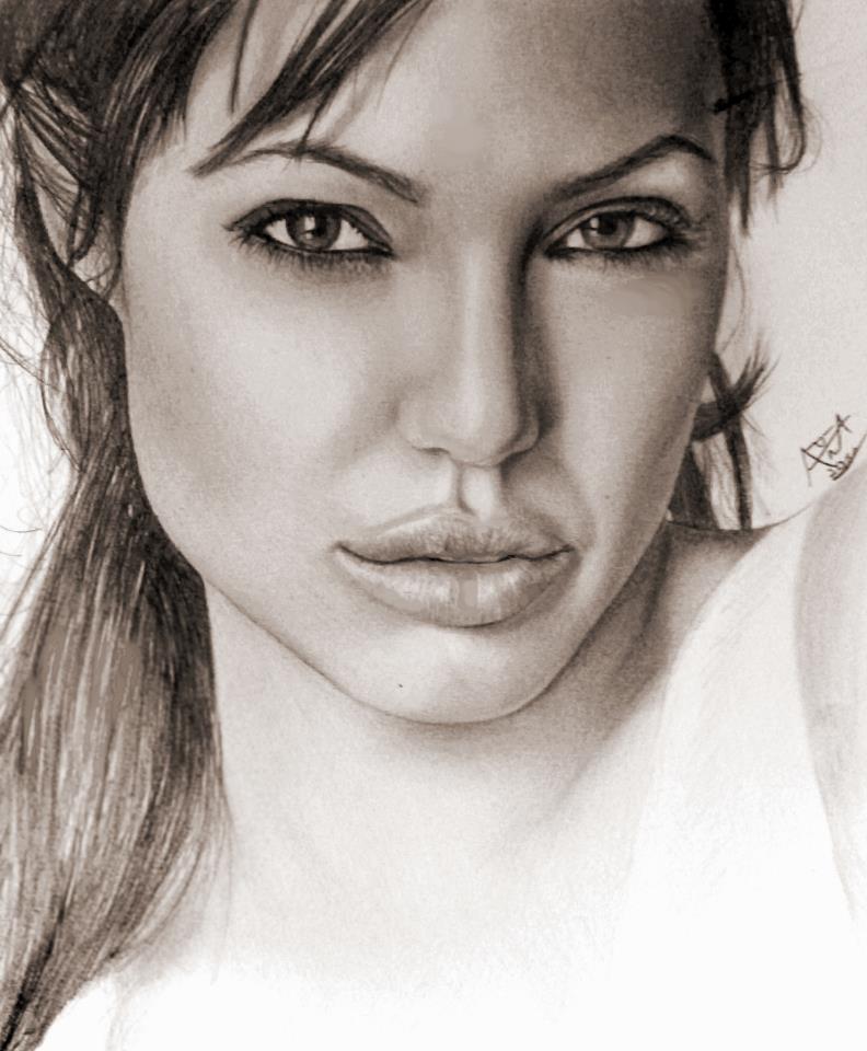 Angelina Jolie Best Drawing