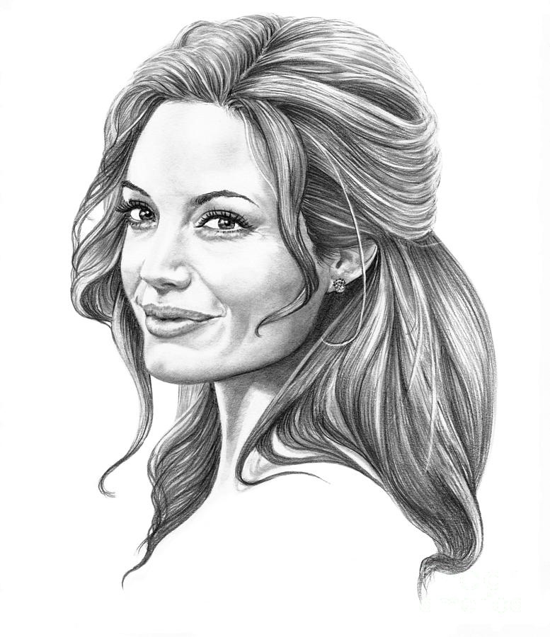 Angelina Jolie Image Drawing