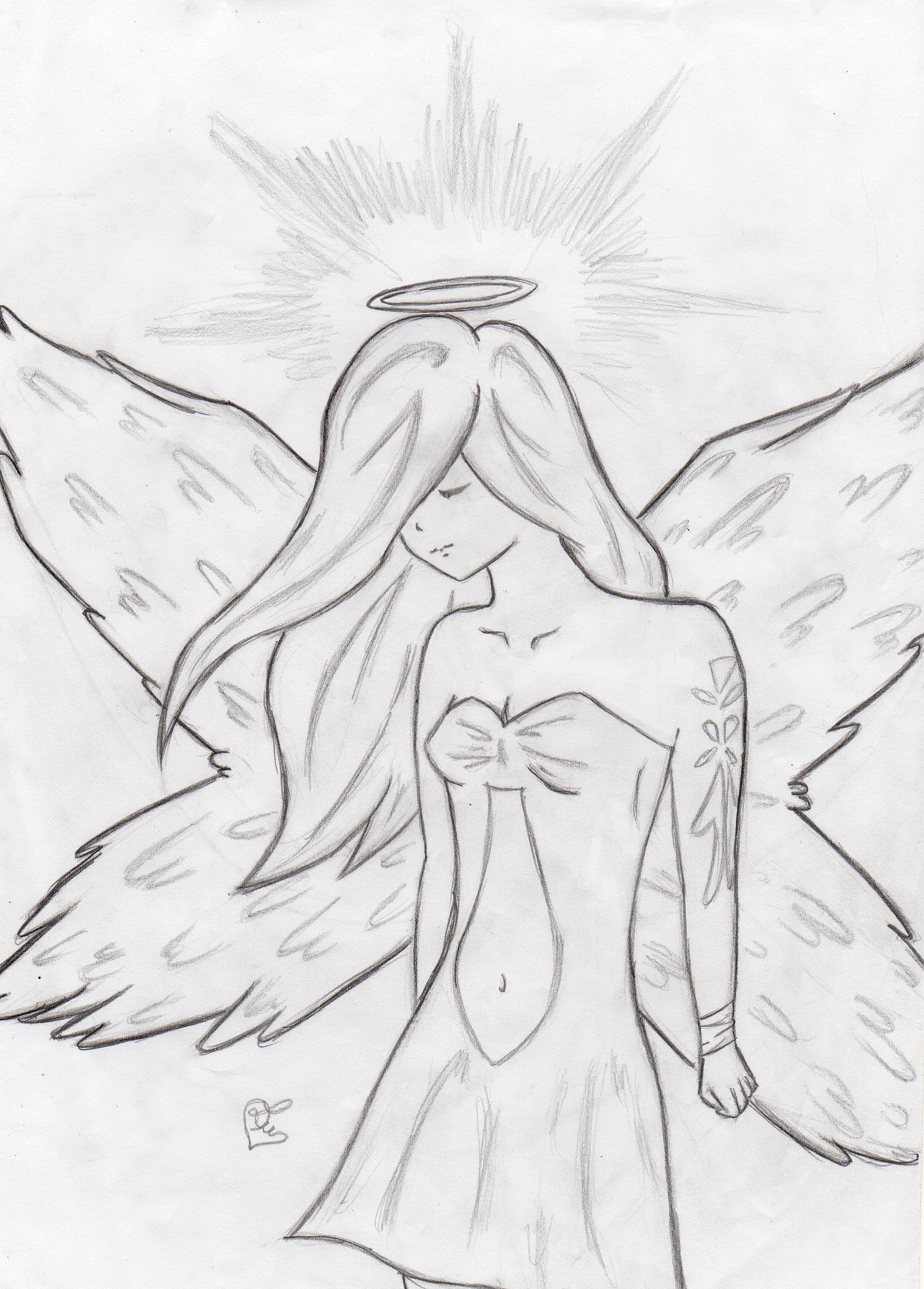 Anime Angel Drawing Art