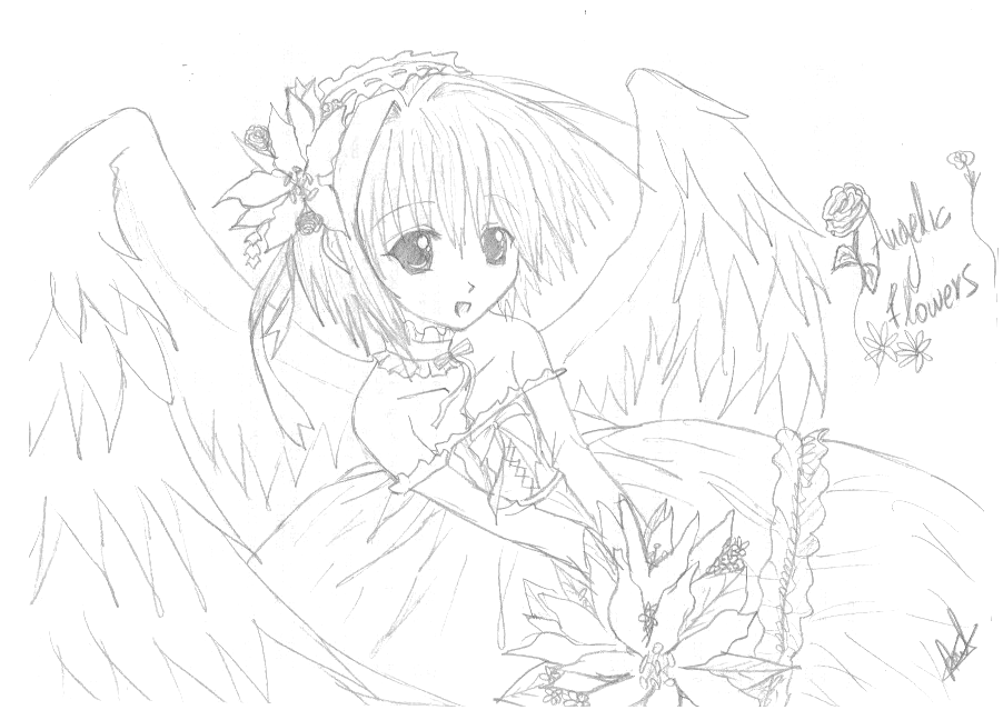 Anime Angel Drawing Creative Art