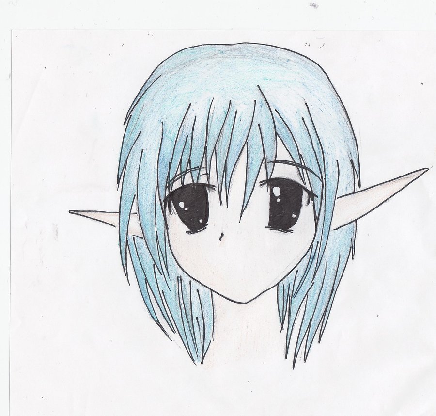 Anime Elf Picture Drawing