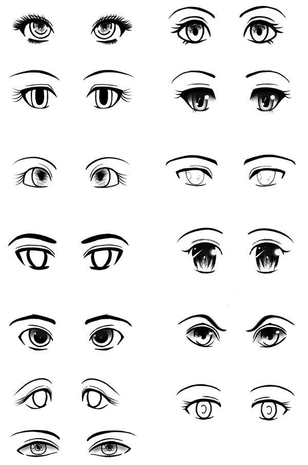 How to draw Anime Eyes  Step by Step  Pencil sketch Tutorial for  beginners  Manga eyes drawing  How to draw Anime Eyes  Step by Step   Pencil sketch