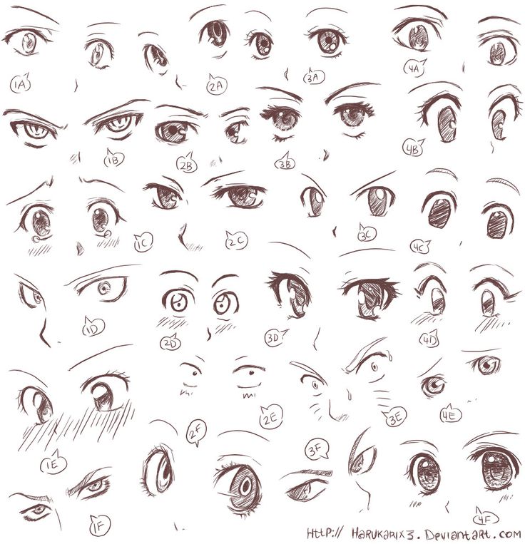 Anime Eyes Drawing Pic - Drawing Skill