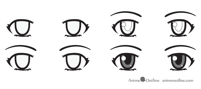 Anime Eyes Drawing