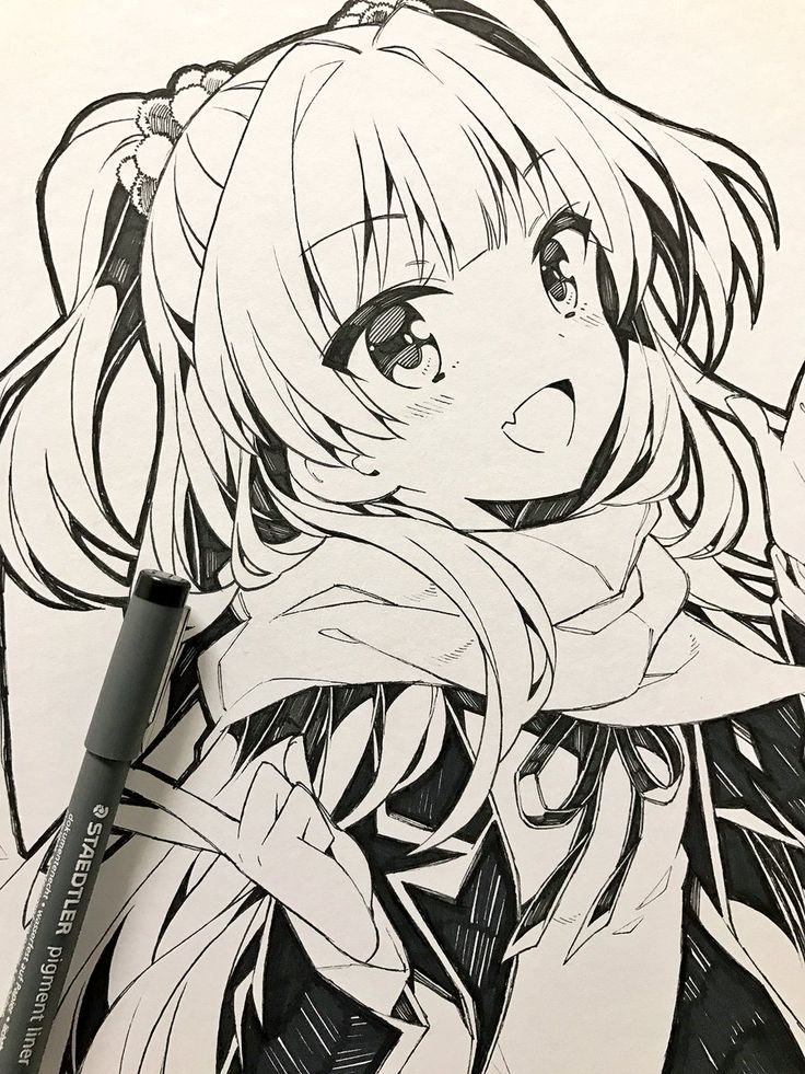 Anime Girl Drawing Pic