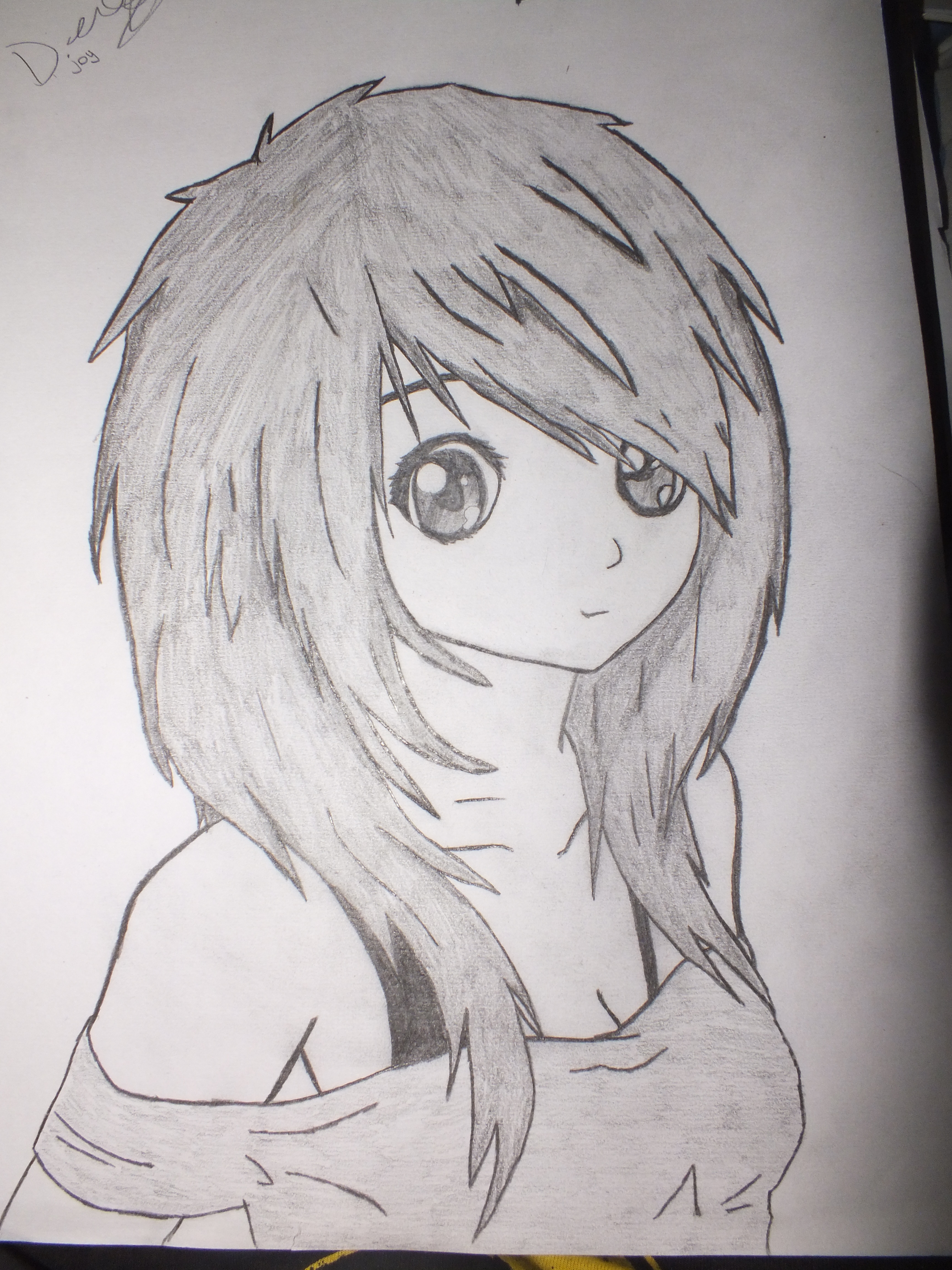 Anime Girl Realistic Drawing - Drawing Skill
