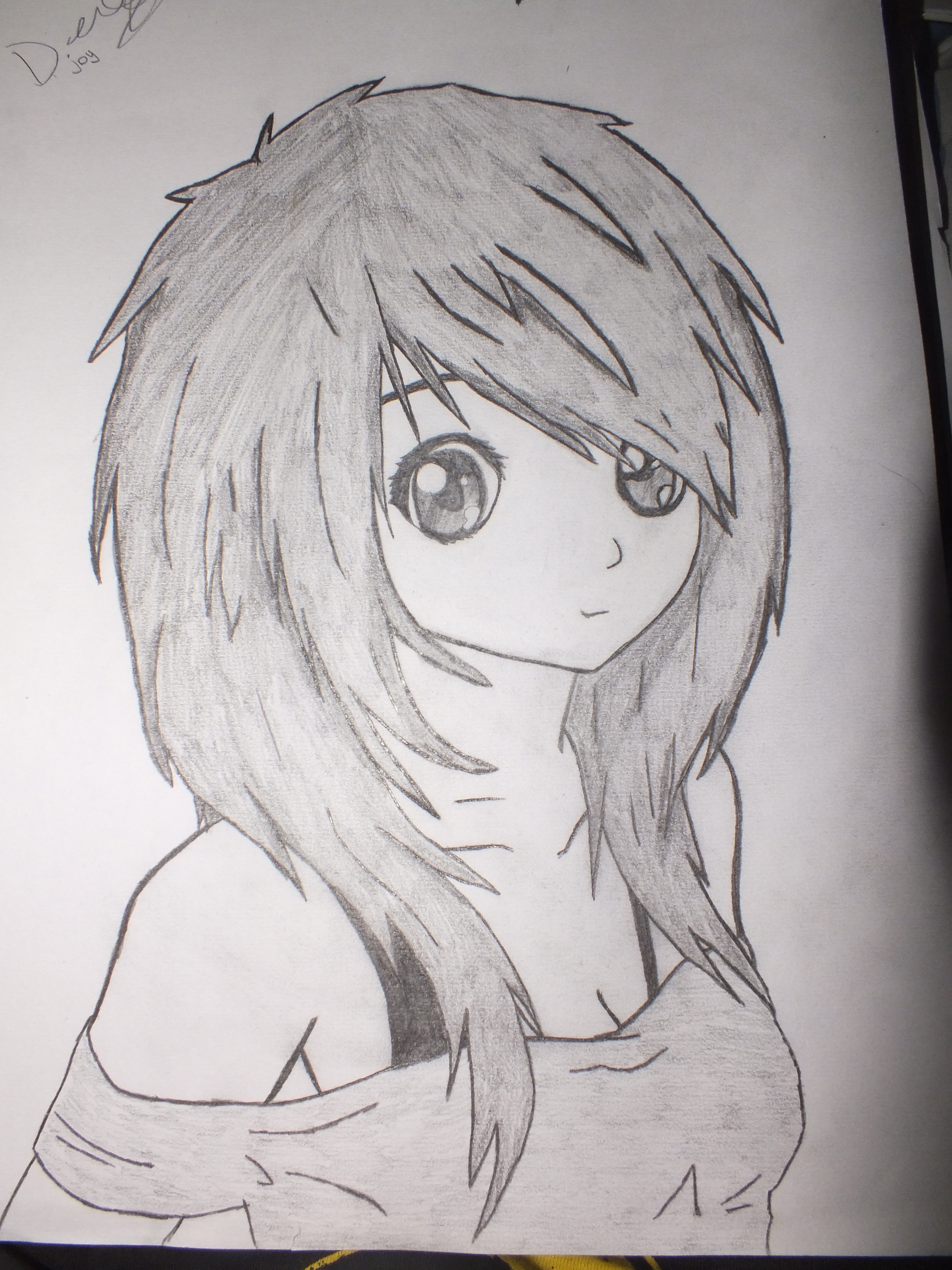 Anime Girl Realistic Drawing