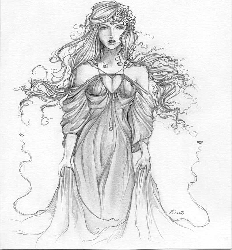 Aphrodite Drawing Art